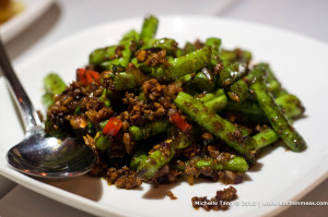 Monogamous Chinese Sichuan-style green beans