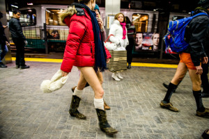 No Pants Subway Ride New York