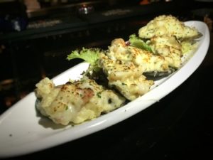 Baked Mussel w_ Stuffd Rice & Cheese (Tapas)