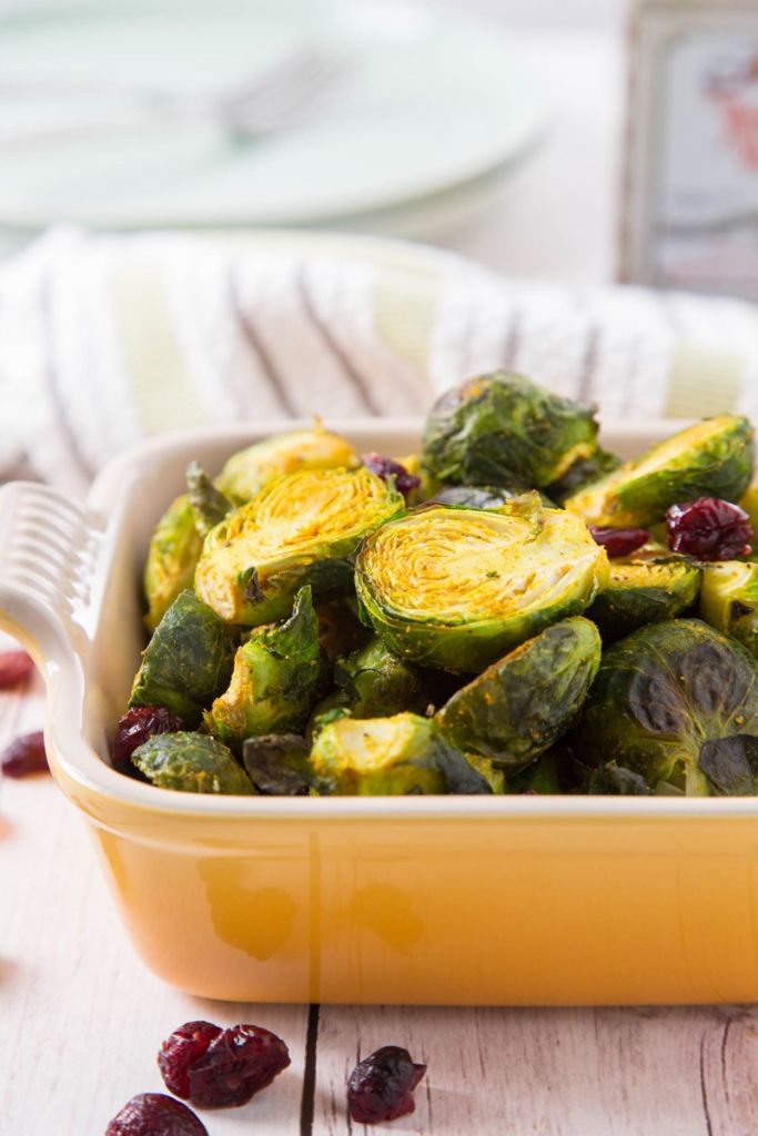 Roasted Curry Brussel Sprouts